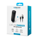 Forever USB car charger 2A M02 + cable for iPhone 8-pin