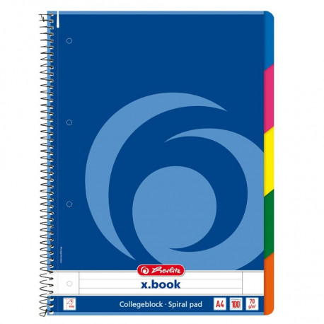 Herlitz Блокнот x.book А4/100, линия