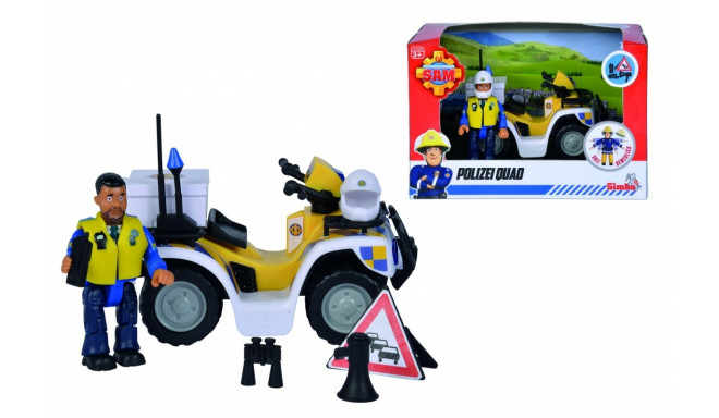 Fireman Sam Police Quad with figurine