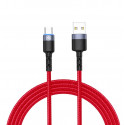 Tellur Data cable USB to Type-C with LED Light, 3A, 1.2m red