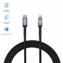 Tellur Data cable Type-C To Lightning, 2A, PD18W 1m, Nylon black