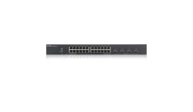 ZYXEL XGS1930-28, 28 PORT SMART MANAGED SWITCH, 24X GIGABIT COPPER AND 4X 10G SFP+, HYBIRD MODE, STA