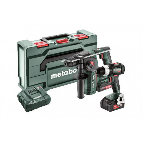 18V Combo: Akutrell BS 18 LT BL+Akupuurvasar BH 18 LTX BL 16, Metabo