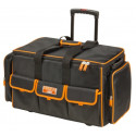 Closed toolbag with multiple internal and external pockets on wheels 660x300x400mm
