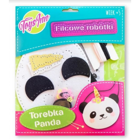 Felt needlework Panda shoulder bag