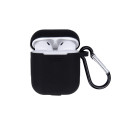 Airpods case black with hook