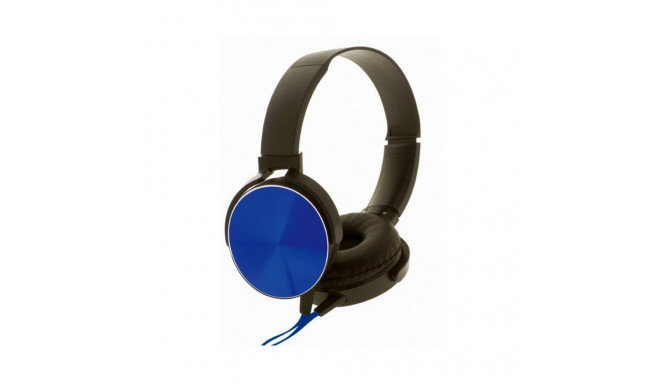 Rebeltec wired headphones Montana with microphone blue