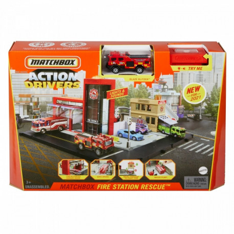 MATCHBOX? ACTION DRIVERS Fire Stat