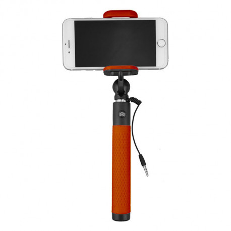 Caruba Selfie Stick Plug & Play Oranje