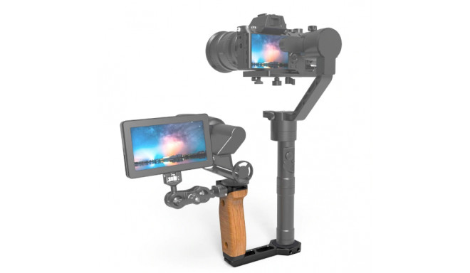 SmallRig 2222 Universele Houten Zijhandgreep voor Ronin / Zhiyun / Feiyu