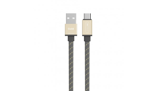 Allocacoc USB Kabel | USB C Flat Gold