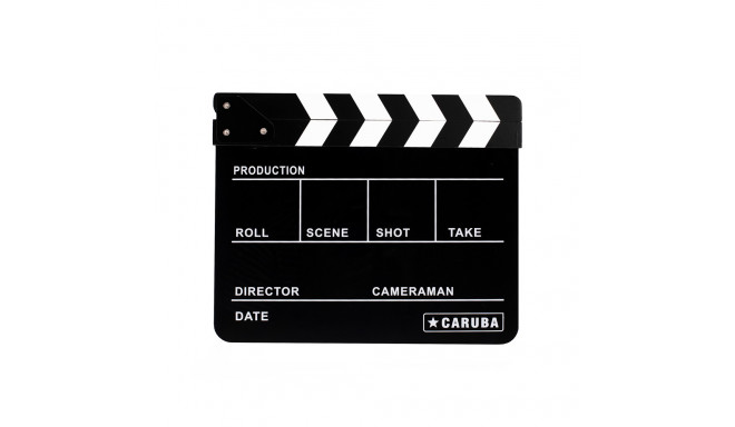 Caruba Professionele Director Clapper Black/BW (whiteboard stift)