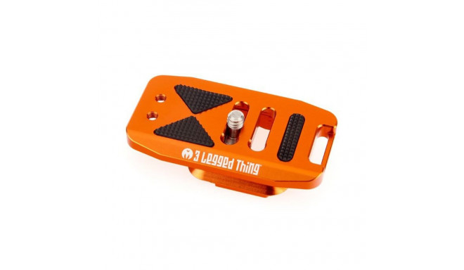 3 Legged Thing 70mm Base Plate with screen slope and strap connector. Compatible with PEAK DESIGN & 