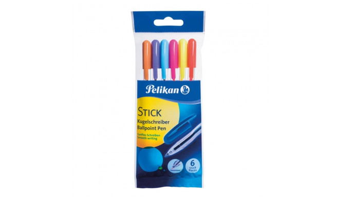 Pelikan pastapliiats, STICK, 6 värvi