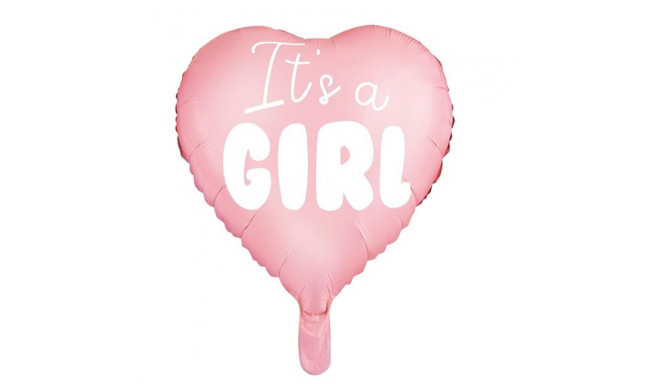 PartyDeco fooliumist õhupall, 45 cm, heleroosa / It's a Girl