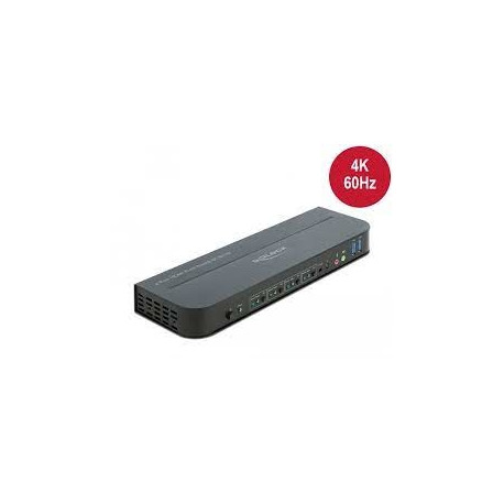 DeLOCK HDMI KVM Switch 4K 60 Hz with USB 3.0 and audio, KVM switch