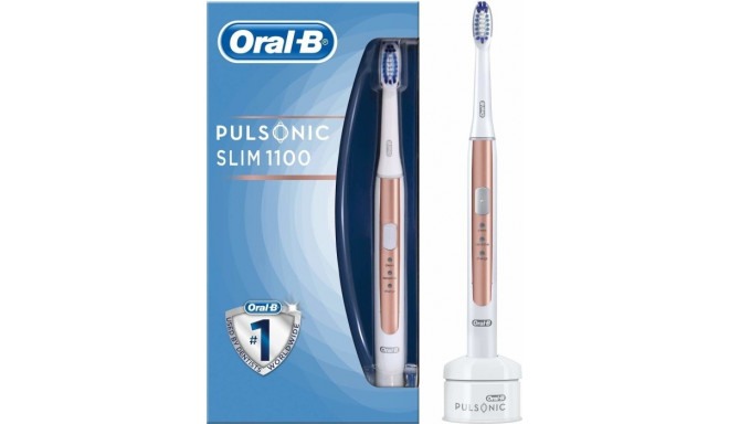 Braun Bundle Oral-B Pulsonic Slim 1100 + + 4er Oral-B Aufsteckb ...