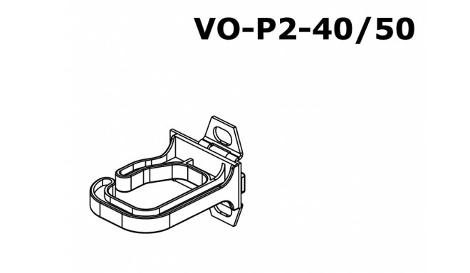 CONTEG Plastic cable brackets 40x50 MM, vertical