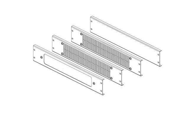 CONTEG Sada panelů s filtrem pro modulární podstavce 80/80, výška 100mm, šedá