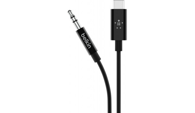 Belkin кабель USB-C - 3.5 мм 0.9 м, черный