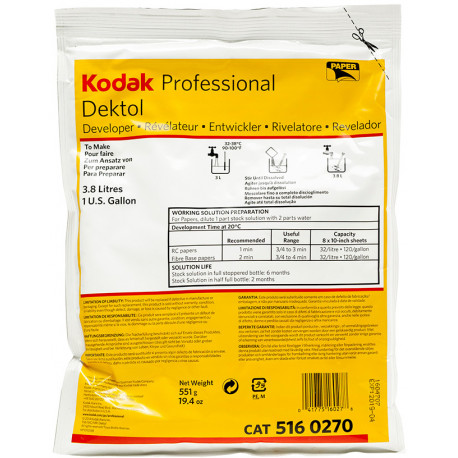 Kodak проявитель Dektol 3,8L (порошок)