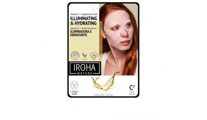 IROHA TISSUE MASK brightening vitamin C + HA 1 u