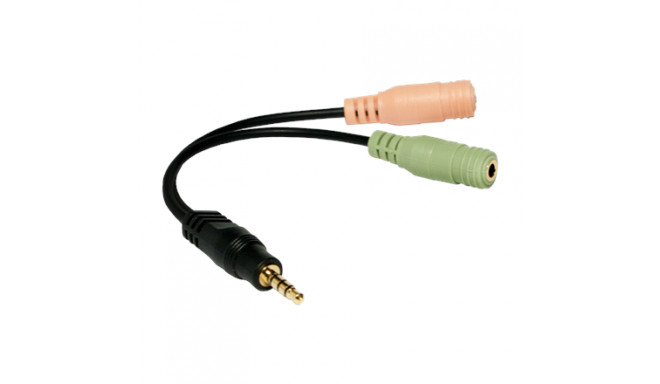 Logilink adapter 3,5mm (M) - 2x3,5mm (F) 0,15m