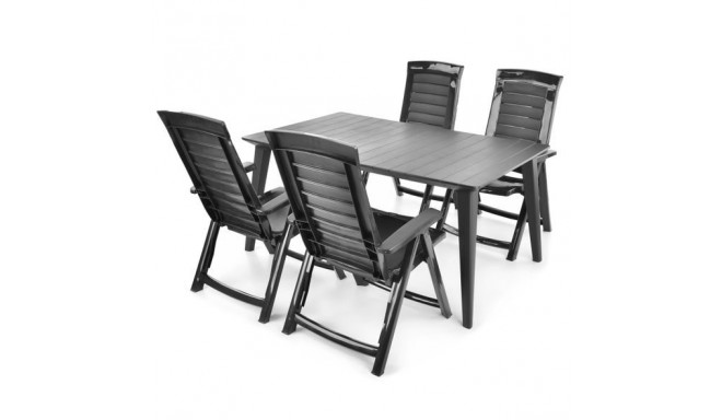 Aiamööbli komplekt HECHT JARDIN GRAPHITE 4
