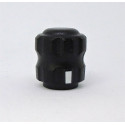 TC-620 Volume control knob (mould transferred) black PC+ABS C1200HF 00 (RoHS)