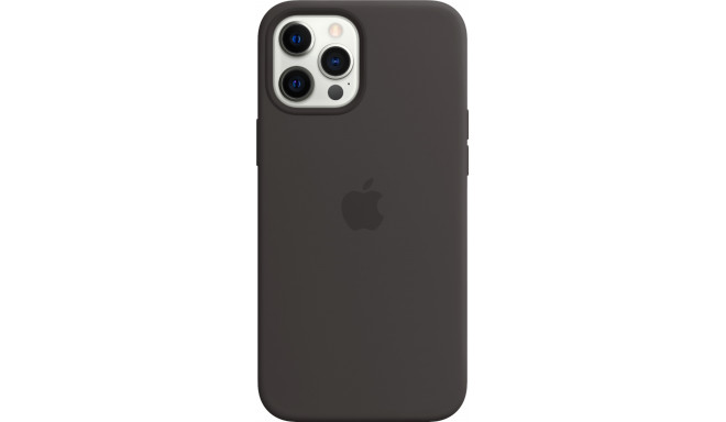 Apple kaitseümbris Silicone iPhone 12/12 Pro MagSafe, must