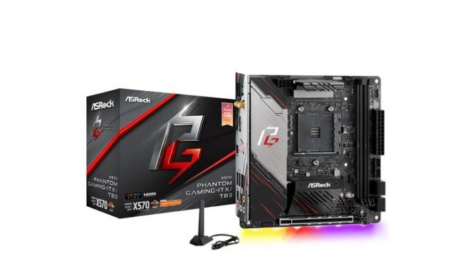 Asrock emaplaat X570 Phantom Gaming-ITX/TB3 AMD X570 Socket AM4 mini ITX