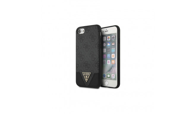 Guess iPhone 7/ iPhone 8/ iPhone SE2 GUHCI8PU4GHBK gray hard case 4G Triangle Collection