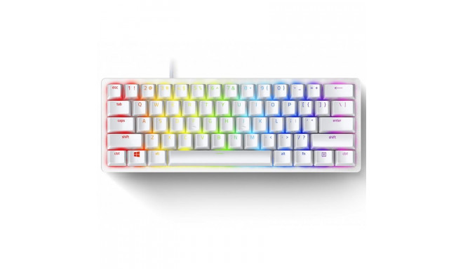Klaviatuur Razer Huntsman Mini Mercury Ed. Red Switch SWE