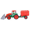 Lena Truxx Tractor with hay trailer open box