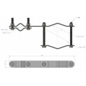 Scan-Antenna 10000-191 Universal Mast Mount for lightweight and medium duty antennas (max. 1.5 m)