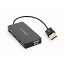 USB 4port Hub black