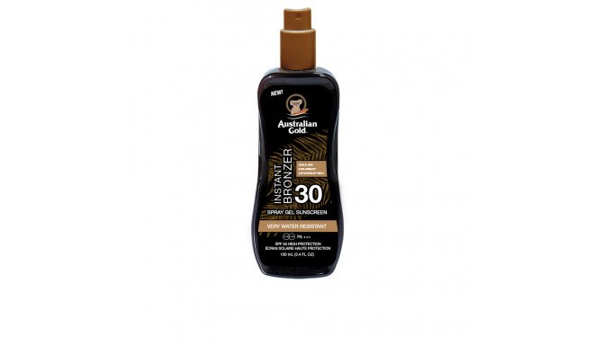 AUSTRALIAN GOLD SUNSCREEN SPF30 spray gel with instant bronzer 100 ml