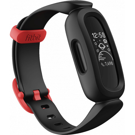 Fitbit activity tracker for kids Ace 3, black/racer red