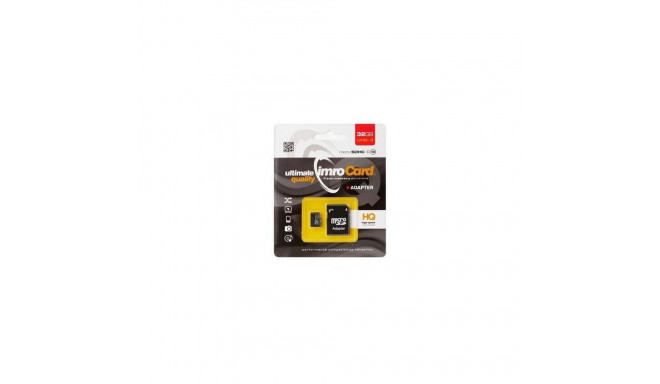 Imro mälukaart microSDHC 32GB C10 UHS-3 + adapter