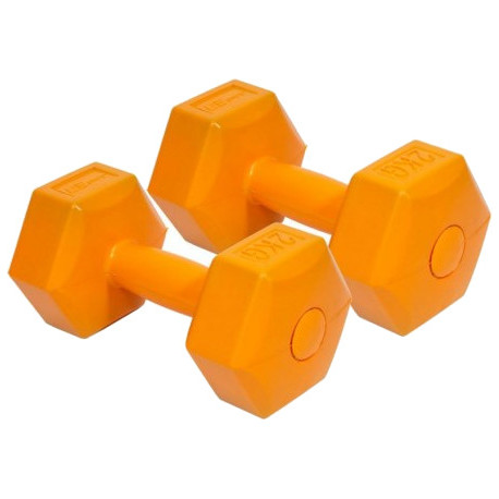 EB Fit hantlid komposiit 2x2kg, oranž