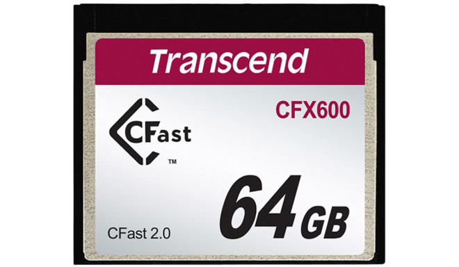 Transcend memory card CFast 2.0 64GB CFX600