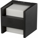 Philips Hue Fuzo square LED sconce black