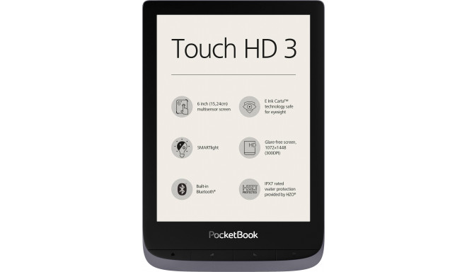 PocketBook Touch HD3 6" 16GB, metallic grey