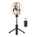 BlitzWolf BW-BS8 Pro Universal Selfie Stick with 3-Tone LED Lamp / Tripod Stand / Bluetooth Remote C