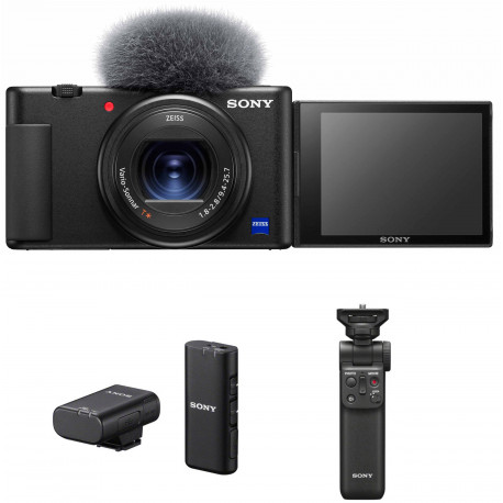 Sony ZV-1 + Sony ministatiiv + Sony juhtmevaba mikrofon