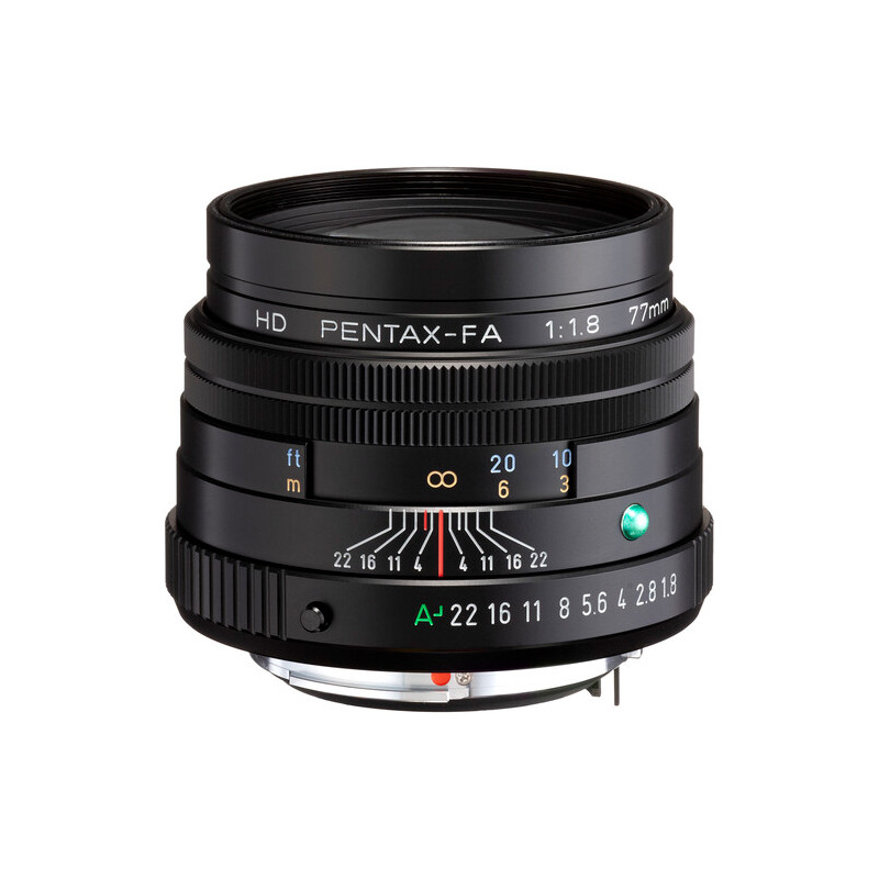 HD Pentax FA 77mm f/1.8 Limited objektiiv, must
