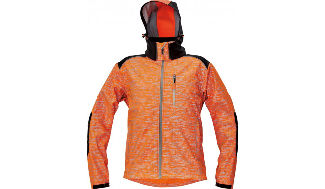 Cerva Knoxfield Printed softshell Hi-Vis oranz S