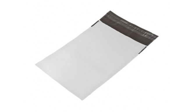 Kilest postiümbrik 17,5x22,5+4cm liimiriba, must-valge, 100tk/pk
