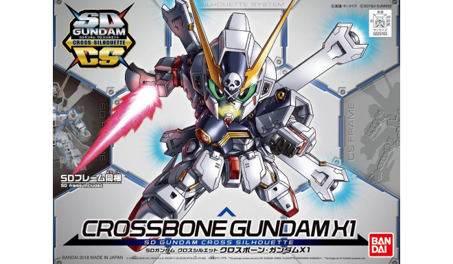  Bandai mängufiguur SD Gundam Cross Silhouette Crossbone Gundam X1
