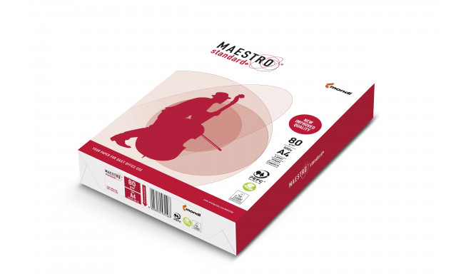 Maestro Standard Plus klass B koopiapaber kontorisse 94918A80 (A4; 80g/m2; 500 lehte; valge matt pab